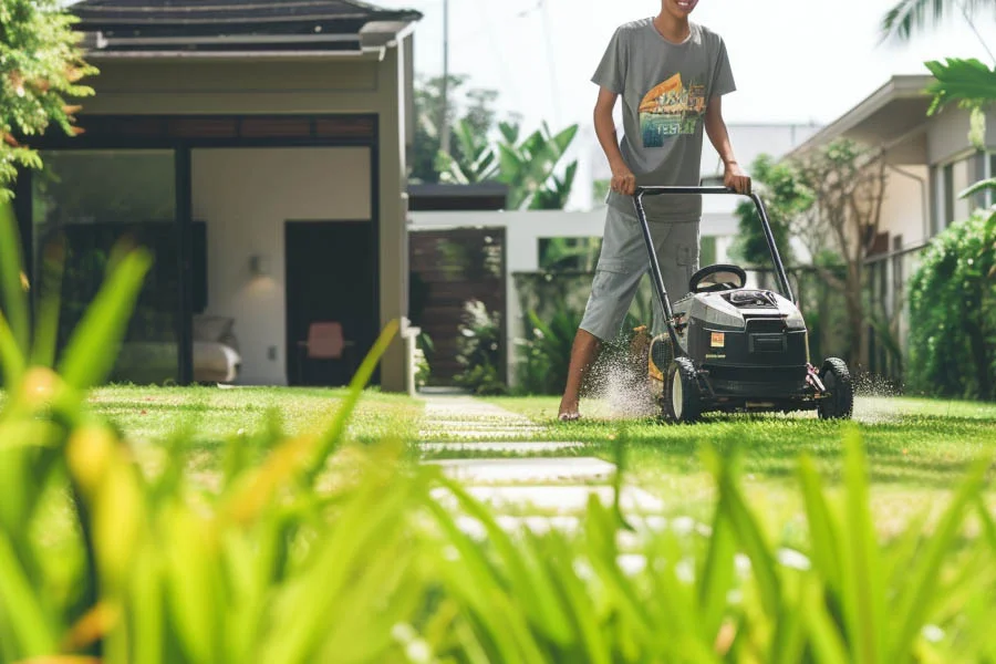 self propeller lawn mower