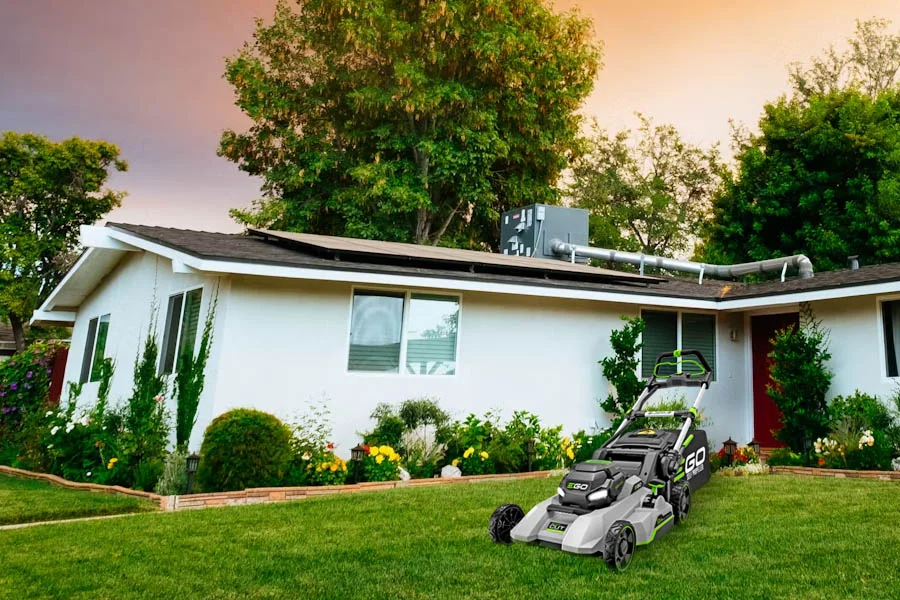 self propelled battery powered lawn mower